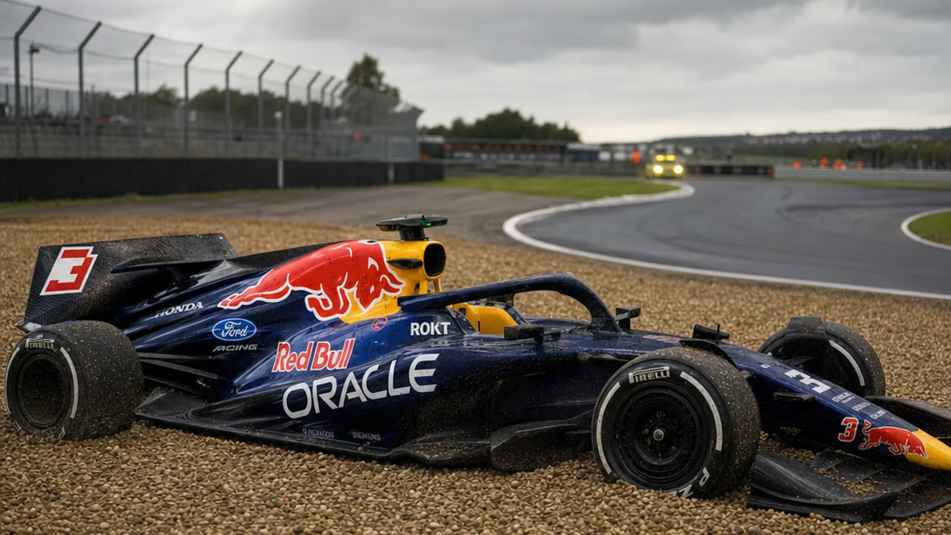 Verstappen crasht bij Stowe: Leclerc wint chaotische Britse GP