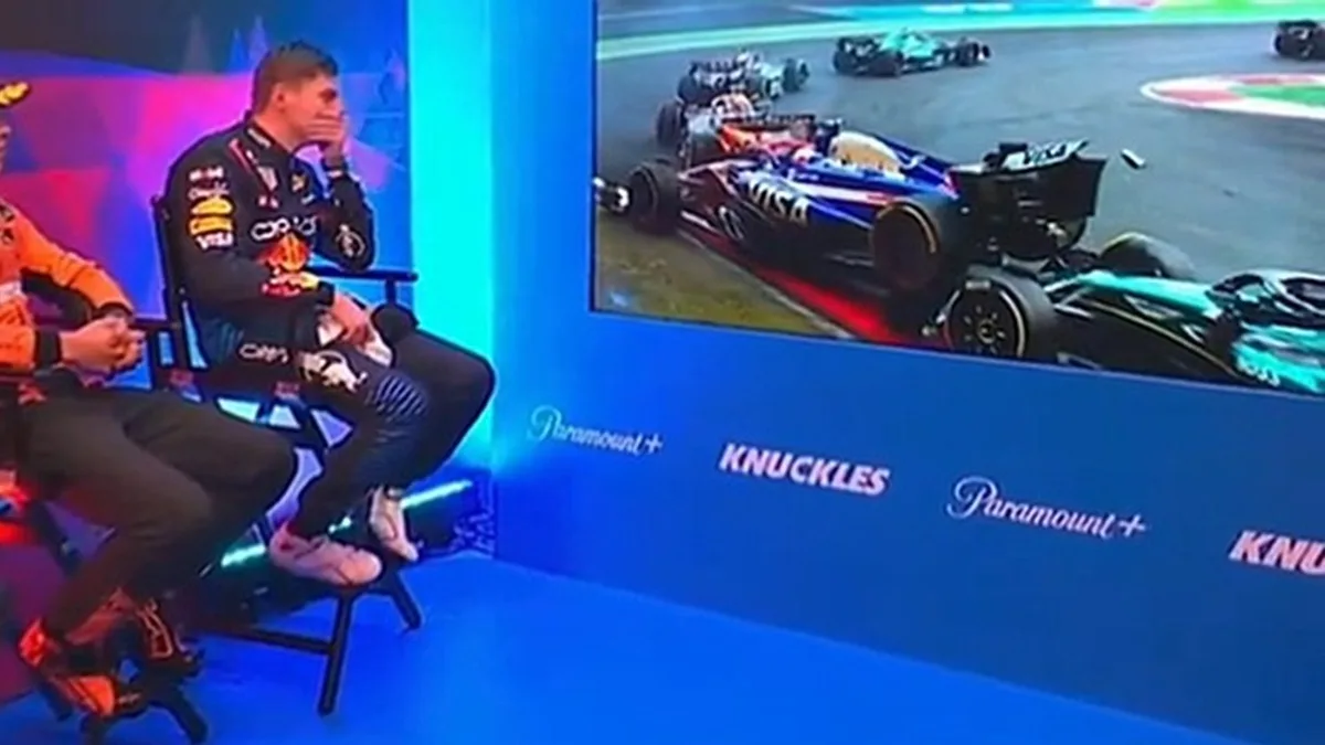 Verstappen en Norris reageren vol ongeloof na chaos in China